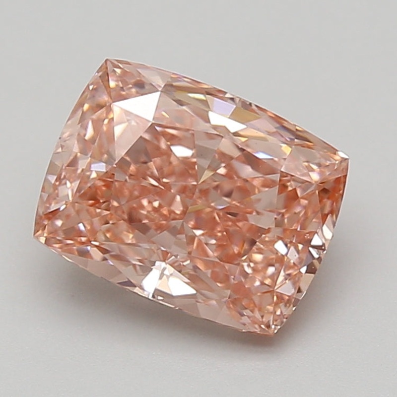 3.01 Ct Cushion Lab Diamond  Fancy Vivid Pink  VS1   IGI