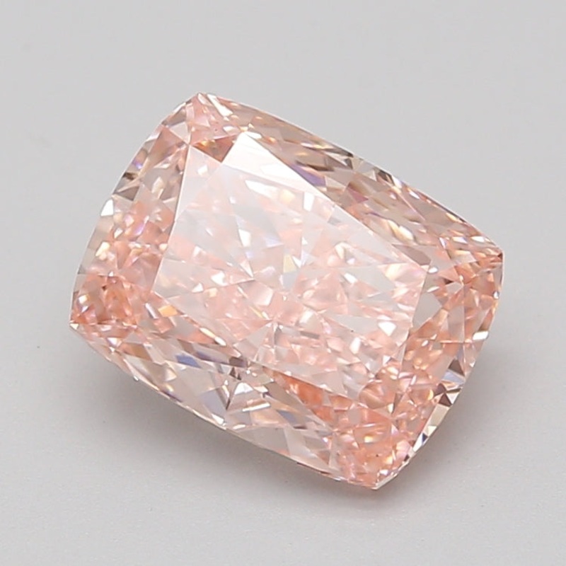 3.02 Ct Cushion Lab Diamond  Fancy Vivid Pink  VS1   IGI