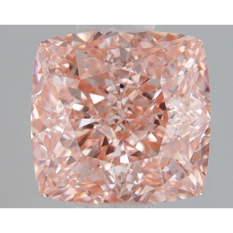 3.02 Ct Cushion Lab Diamond  Fancy Vivid Pink  VS2   IGI
