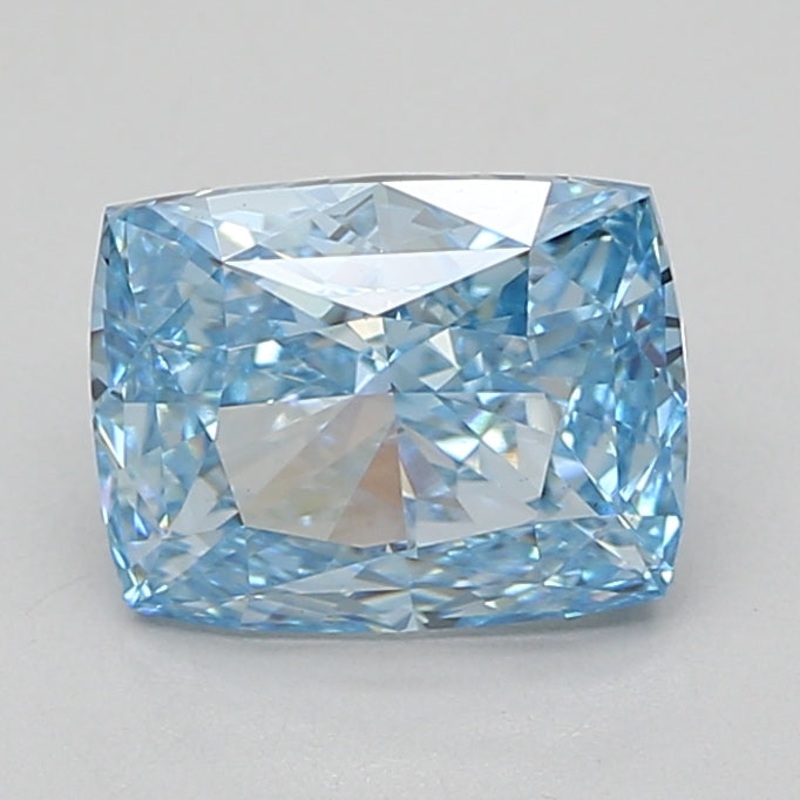 3.04 Ct Cushion Lab Diamond  Fancy Vivid Blue  VVS2   IGI