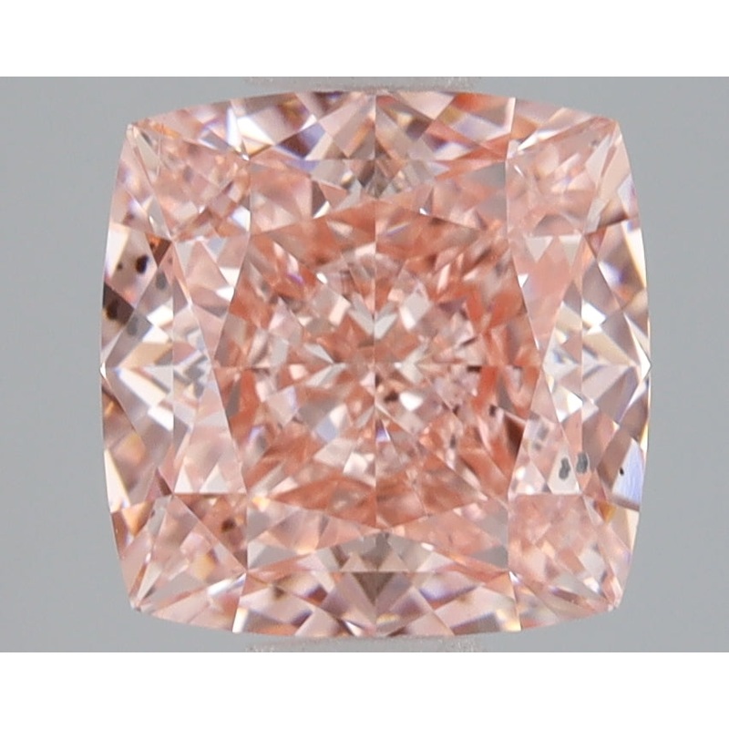 3.04 Ct Cushion Lab Diamond  Fancy Vivid Pink  SI1   IGI