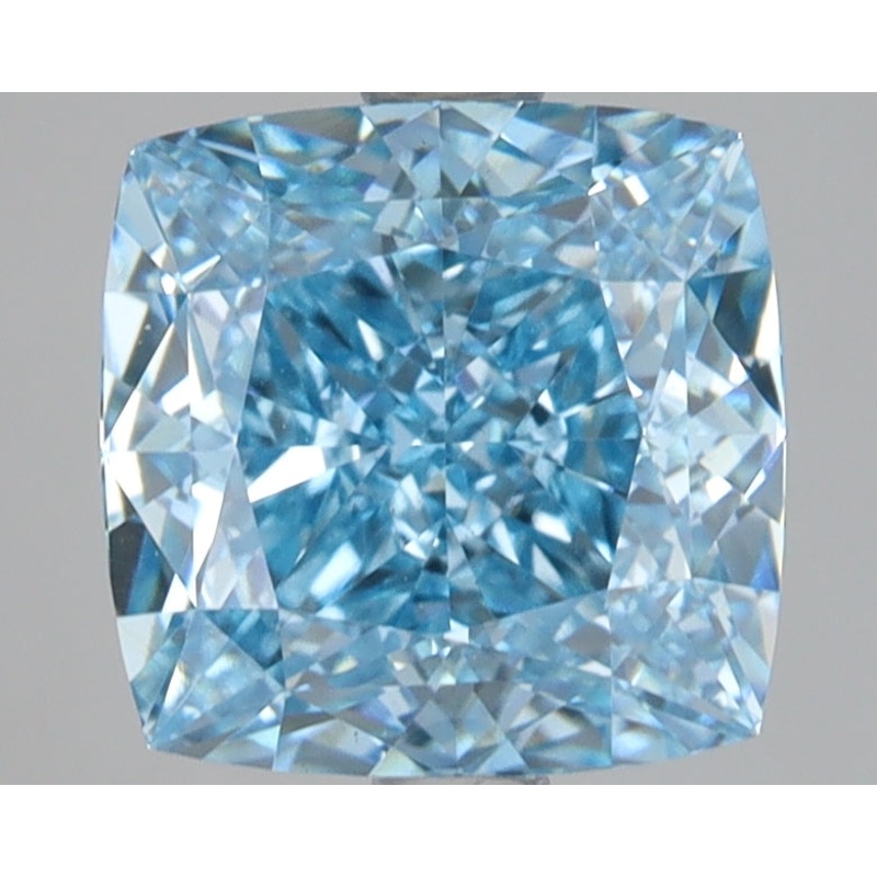 3.05 Ct Cushion Lab Diamond  Fancy Vivid Blue  VS1   IGI