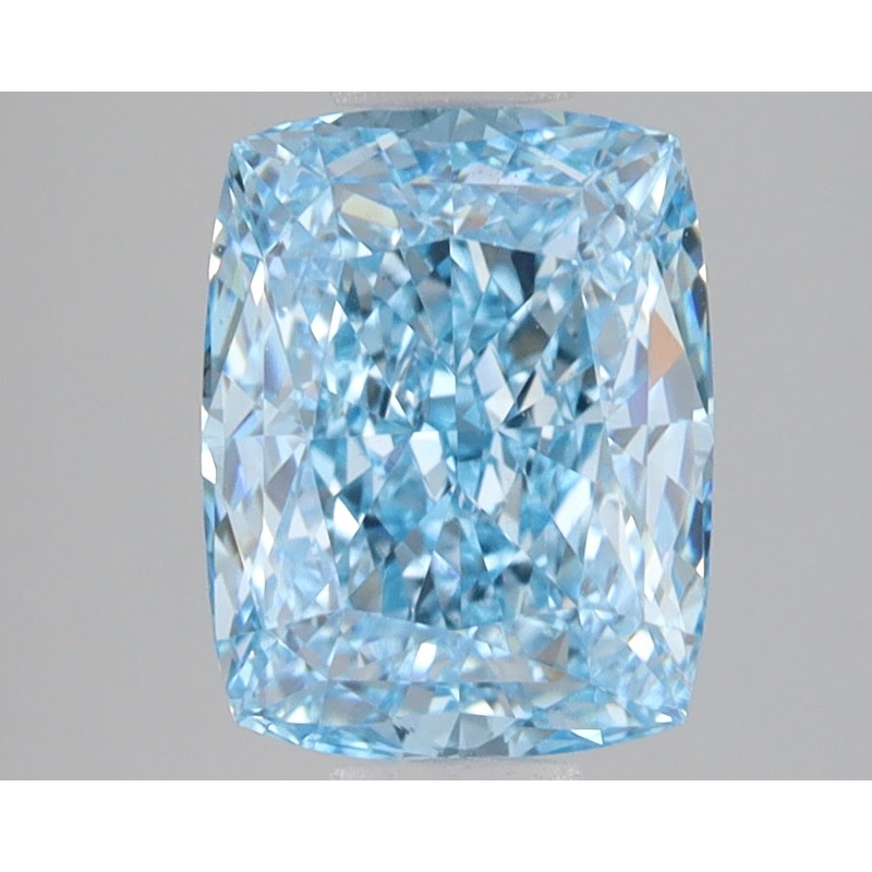 3.05 Ct Cushion Lab Diamond  Fancy Vivid Blue  VVS2   IGI