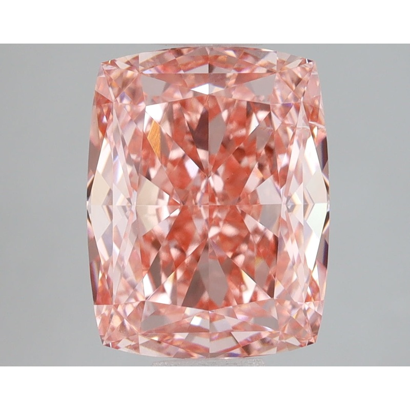 3.05 Ct Cushion Lab Diamond  Fancy Vivid Pink  SI1   IGI