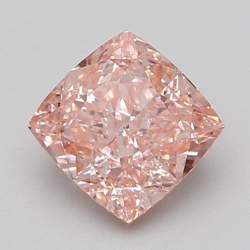 3.05 Ct Cushion Lab Diamond  Fancy Vivid Pink  VS1   IGI
