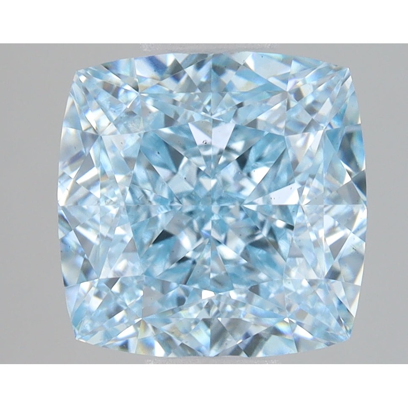 3.05 Ct Cushion Lab Diamond  Fancy Vivid Blue  VS2   IGI