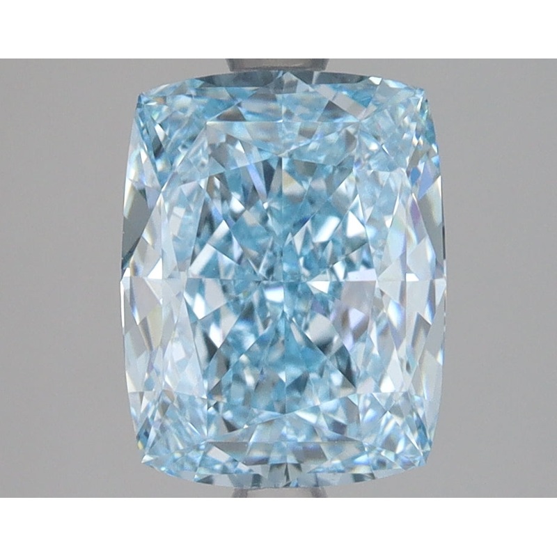 3.06 Ct Cushion Lab Diamond  Fancy Intense Blue  VS1   IGI