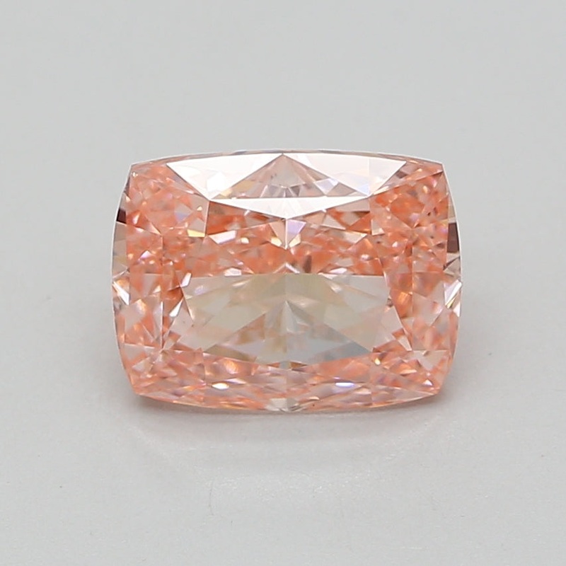 3.06 Ct Cushion Lab Diamond  Fancy Vivid Pink  VS1   IGI