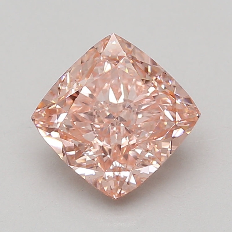 3.07 Ct Cushion Lab Diamond  Fancy Vivid Pink  VS1   IGI