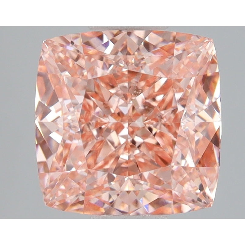 3.08 Ct Cushion Lab Diamond  Fancy Vivid Pink  VS2   IGI