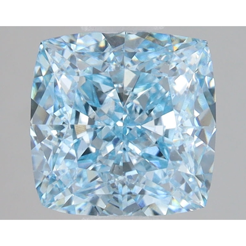 3.09 Ct Cushion Lab Diamond  Fancy Intense Blue  VS1   IGI