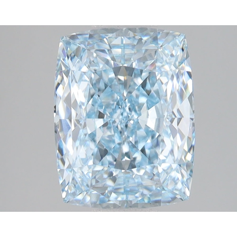 3.1 Ct Cushion Lab Diamond  Fancy Intense Blue  VS1   IGI