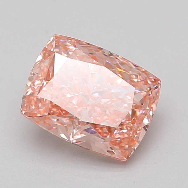 3.1 Ct Cushion Lab Diamond  Fancy Vivid Pink  VS1   IGI
