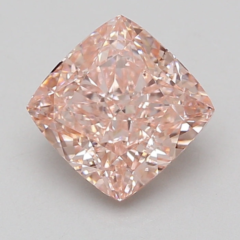 3.1 Ct Cushion Lab Diamond  Fancy Vivid Pink  VS2   IGI
