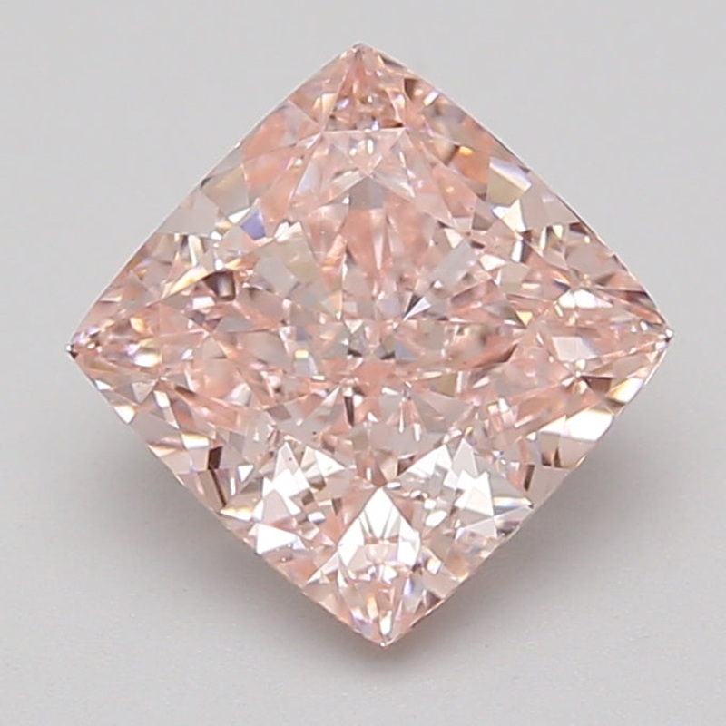 3.17 Ct Cushion Lab Diamond  Fancy Vivid Pink  VS1   IGI