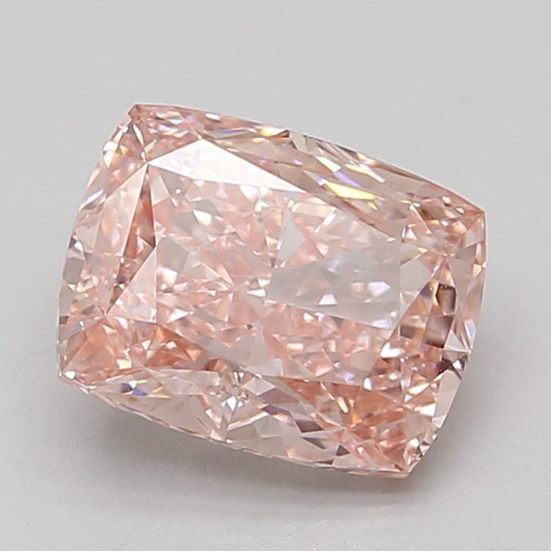3.27 Ct Cushion Lab Diamond  Fancy Vivid Pink  VS2   IGI