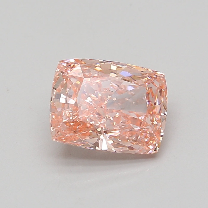 3.57 Ct Cushion Lab Diamond  Fancy Vivid Pink  VS1   IGI