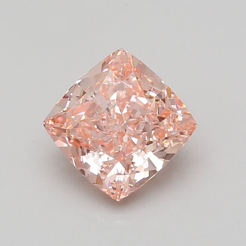 3.73 Ct Cushion Lab Diamond  Fancy Vivid Pink  VS1   IGI