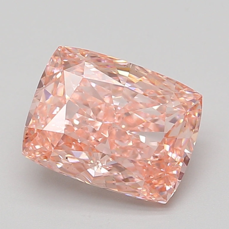 3.82 Ct Cushion Lab Diamond  Fancy Vivid Pink  VS2   IGI