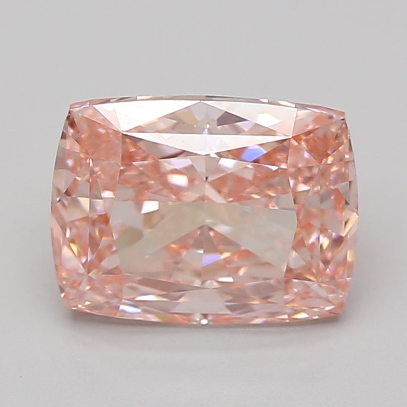 4.2 Ct Cushion Lab Diamond  Fancy Vivid Pink  VVS2   IGI