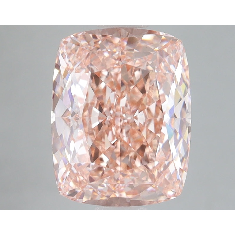 4.38 Ct Cushion Lab Diamond  Fancy Intense Pink  VS1   IGI