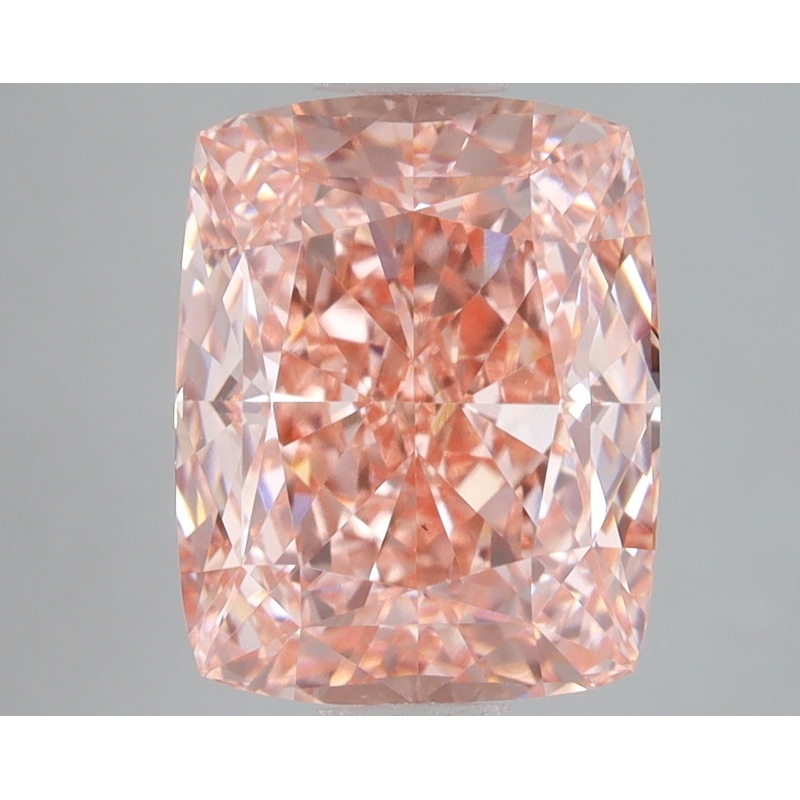 4.41 Ct Cushion Lab Diamond  Fancy Vivid Pink  VS1   IGI