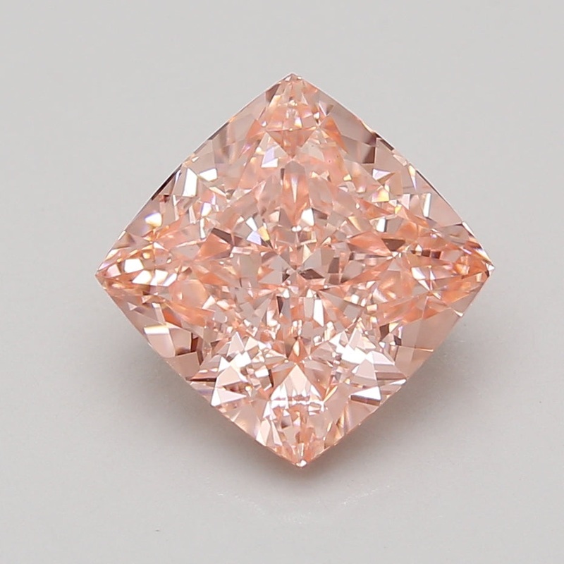 5.01 Ct Cushion Lab Diamond  Fancy Vivid Pink  VS1   IGI
