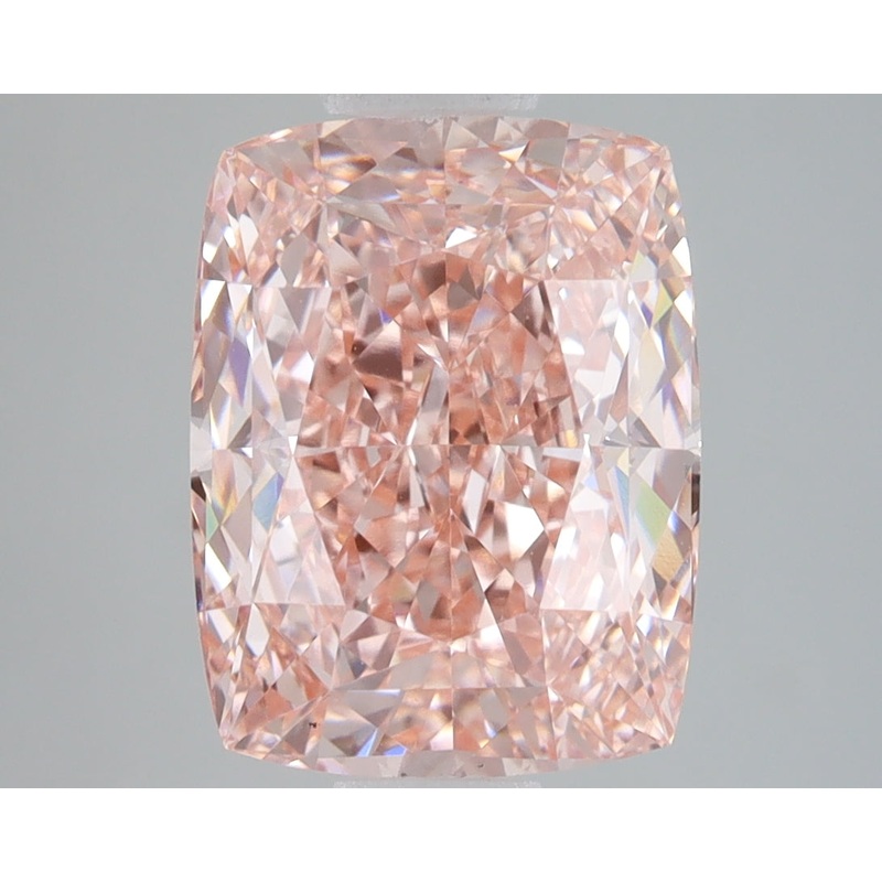 5.04 Ct Cushion Lab Diamond  Fancy Vivid Pink  VS1   IGI