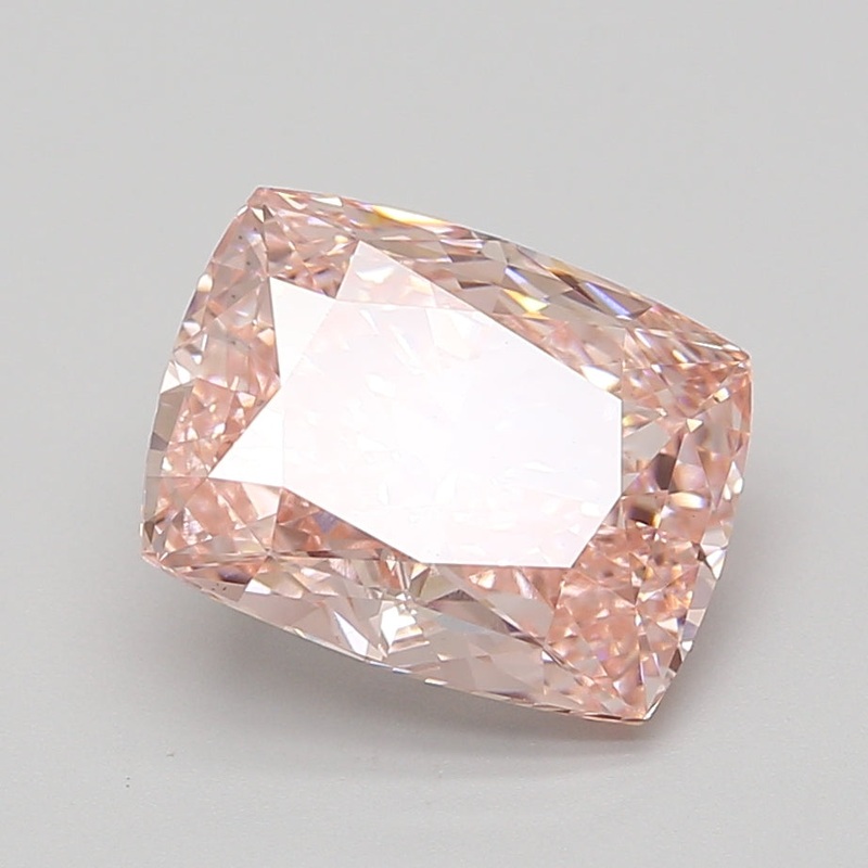 5.07 Ct Cushion Lab Diamond  Fancy Vivid Pink  VS1   IGI