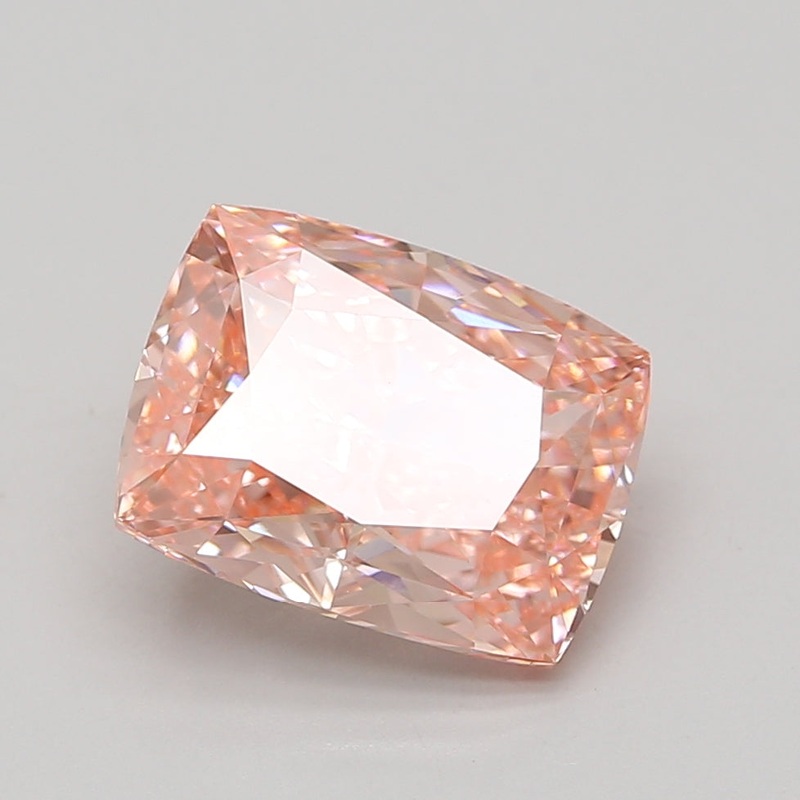 5.08 Ct Cushion Lab Diamond  Fancy Vivid Pink  VS1   IGI