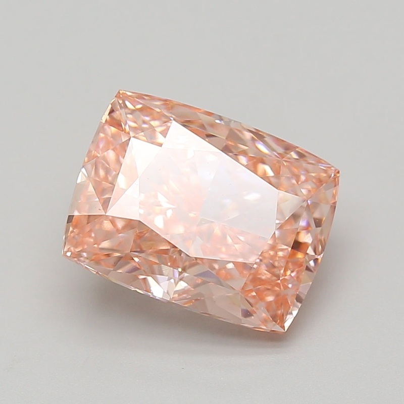 5.24 Ct Cushion Lab Diamond  Fancy Vivid Pink  VS1   IGI