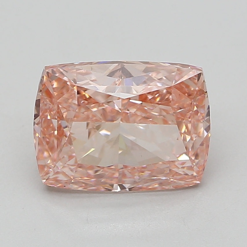 5 Ct Cushion Lab Diamond  Fancy Vivid Pink  VS2   IGI