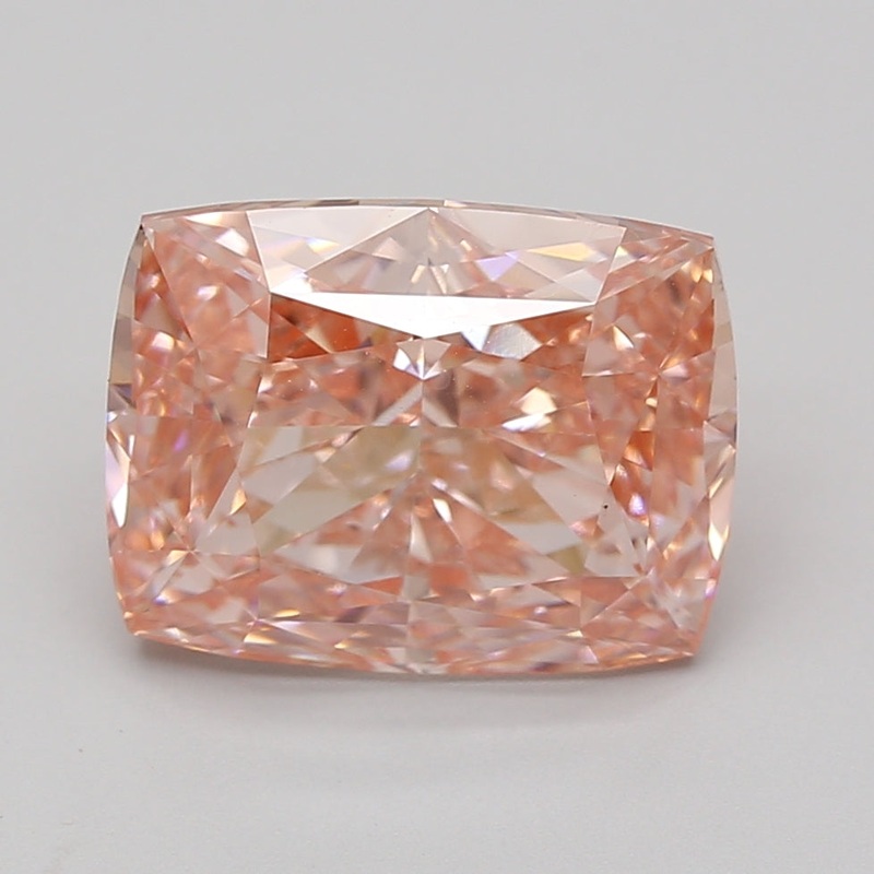 6.27 Ct Cushion Lab Diamond  Fancy Vivid Pink  VS1   IGI