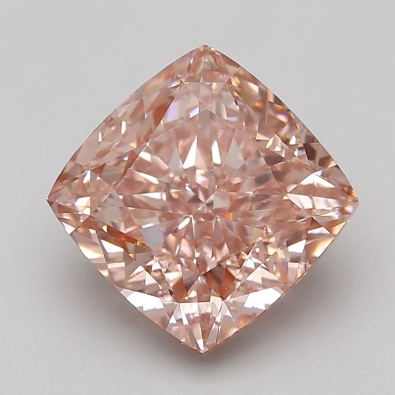 6.54 Ct Cushion Lab Diamond  Fancy Vivid Pink  VS1   IGI