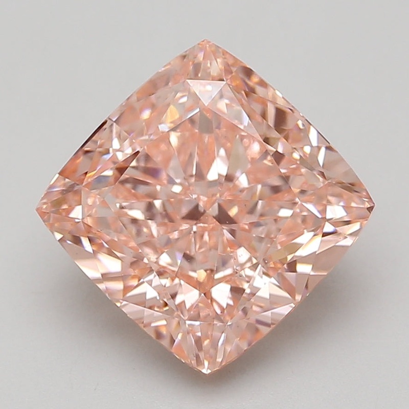 7.02 Ct Cushion Lab Diamond  Fancy Vivid Pink  VS2   IGI