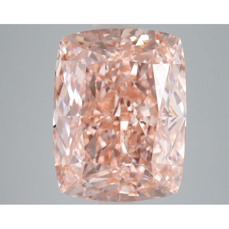 8.07 Ct Cushion Lab Diamond  Fancy Vivid Pink  VS2   IGI