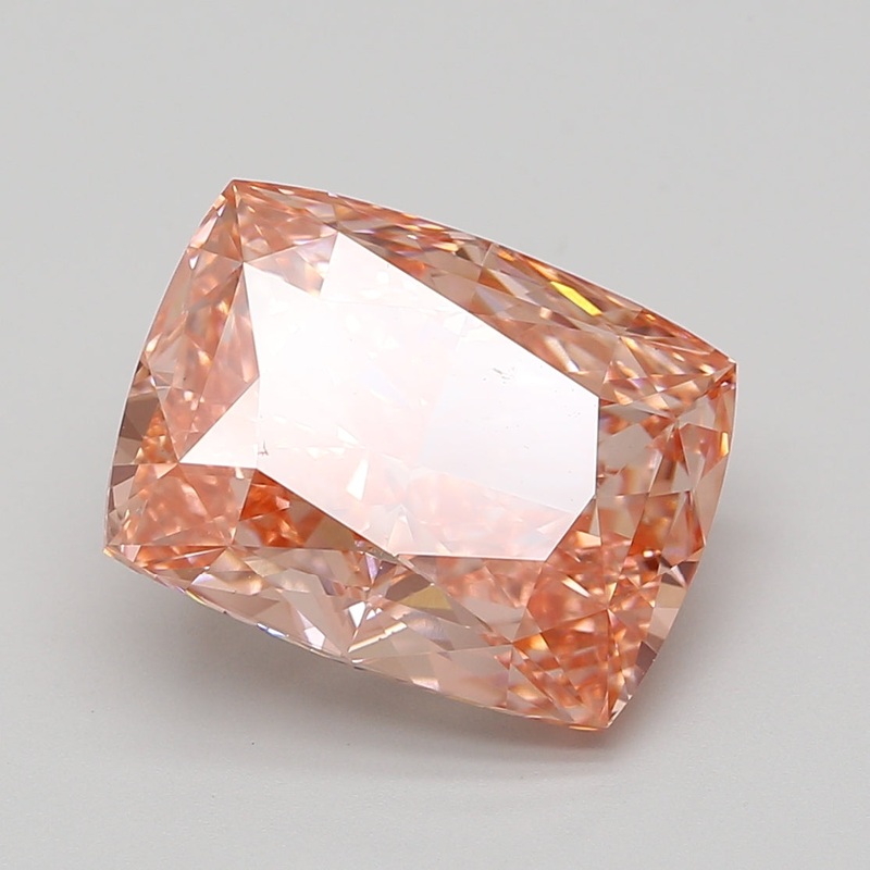 9.08 Ct Cushion Lab Diamond  Fancy Vivid Pink  VS1   IGI