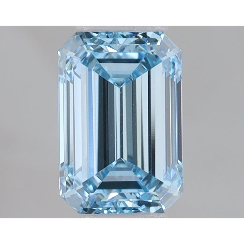1.01 Ct Emerald Lab Diamond  Fancy Vivid Blue  VVS1   IGI