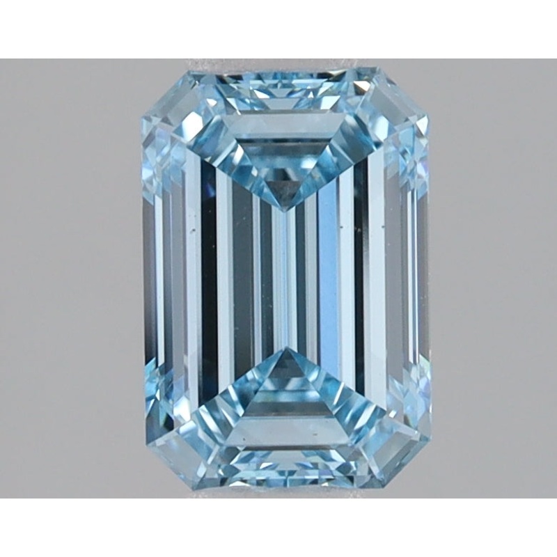 1.51 Ct Emerald Lab Diamond  Fancy Intense Blue  VS1   IGI