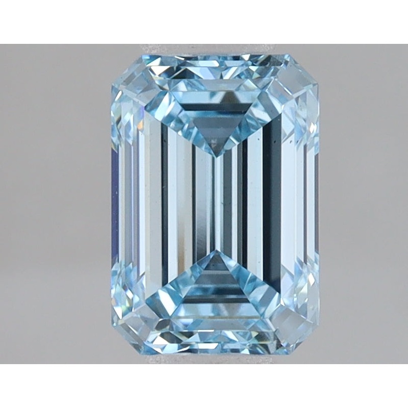 1.52 Ct Emerald Lab Diamond  Fancy Intense Blue  VS1   IGI