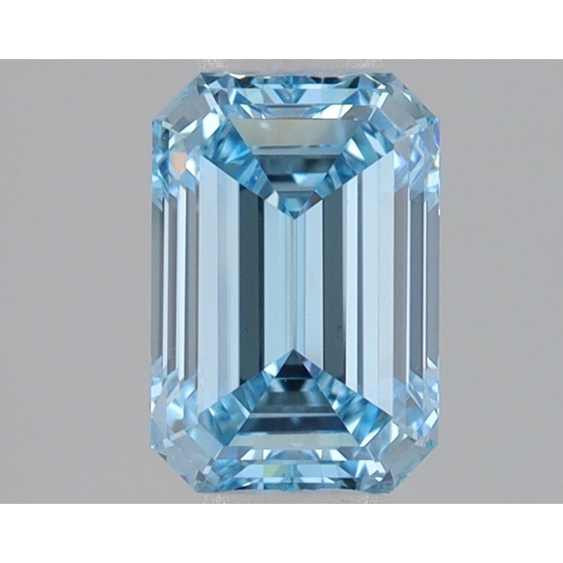 1.52 Ct Emerald Lab Diamond  Fancy Intense Blue  VVS2   IGI