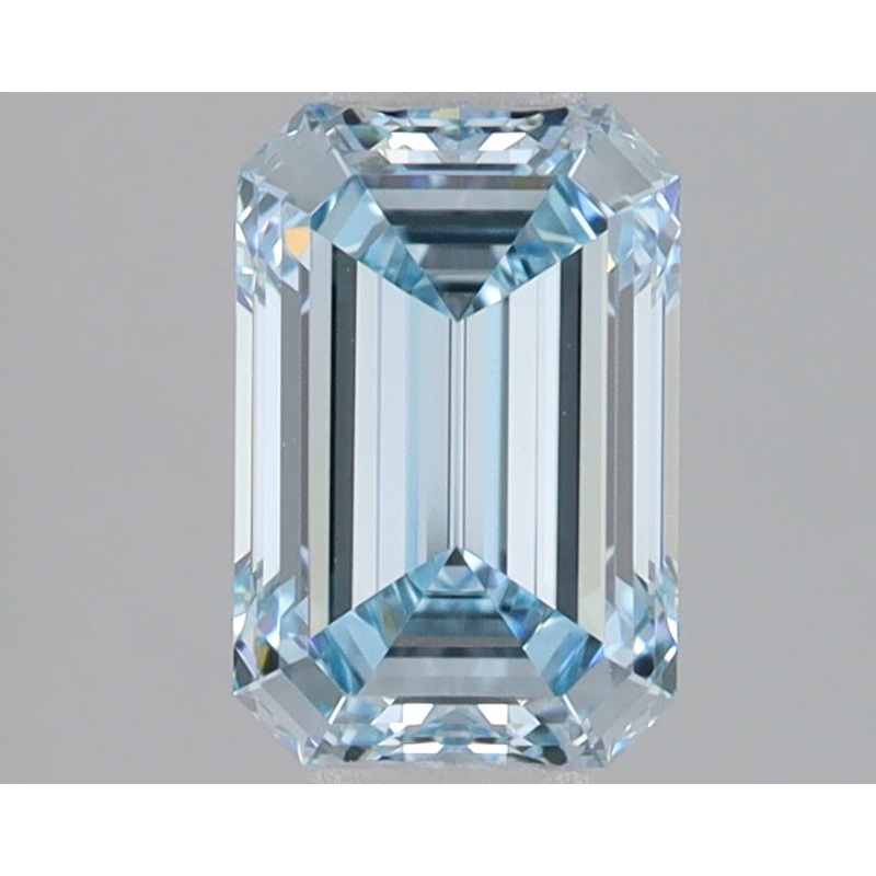 1.54 Ct Emerald Lab Diamond  Fancy Intense Blue  VVS2   IGI