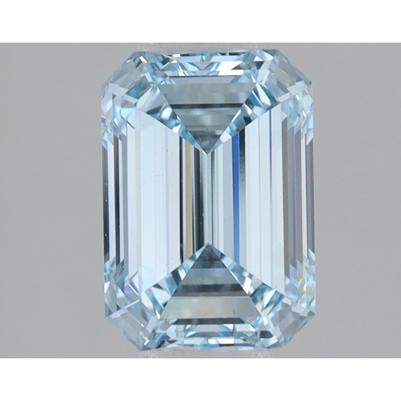 1.56 Ct Emerald Lab Diamond  Fancy Intense Blue  VS1   IGI