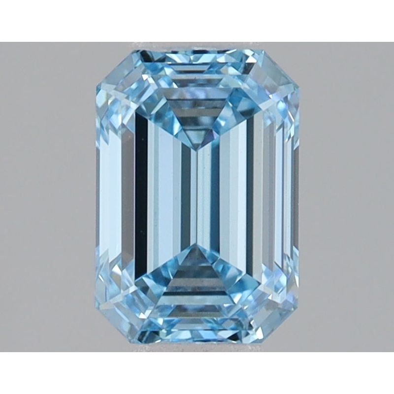 1.56 Ct Emerald Lab Diamond  Fancy Intense Blue  VVS2   IGI