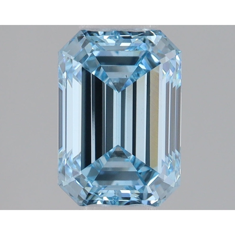 1.59 Ct Emerald Lab Diamond  Fancy Intense Blue  VVS2   IGI