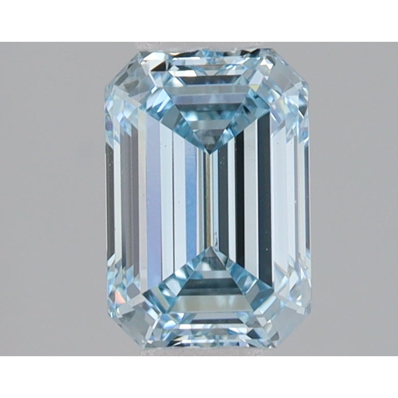 1.6 Ct Emerald Lab Diamond  Fancy Intense Blue  VS1   IGI