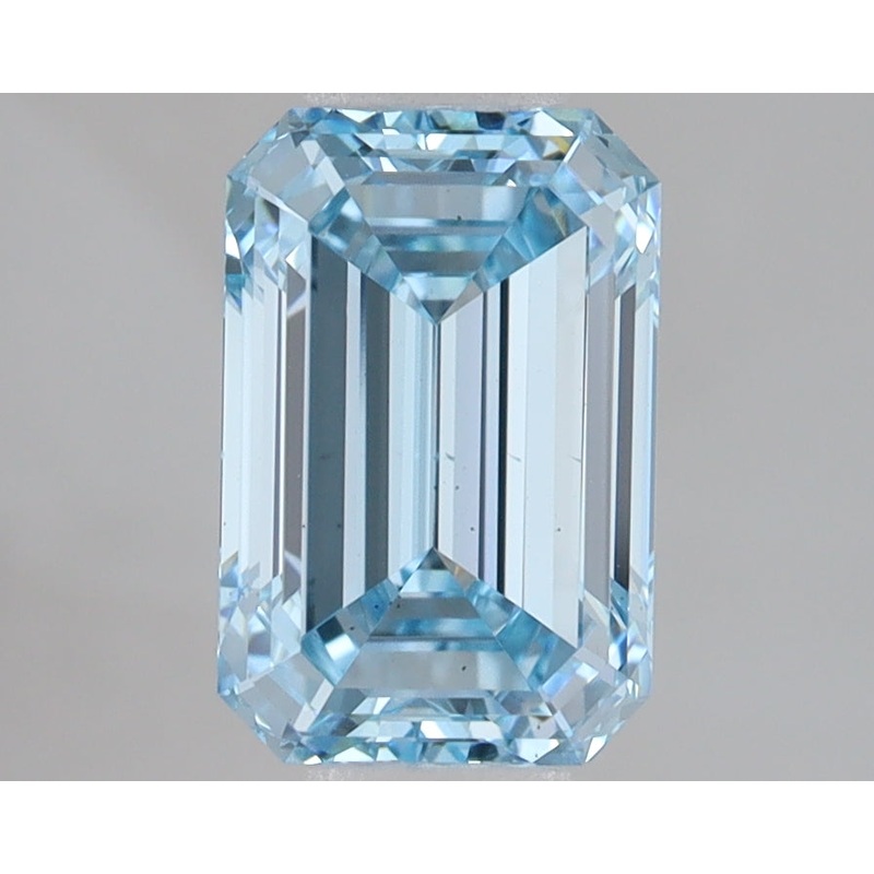 1.96 Ct Emerald Lab Diamond  Fancy Intense Blue  VS2   IGI