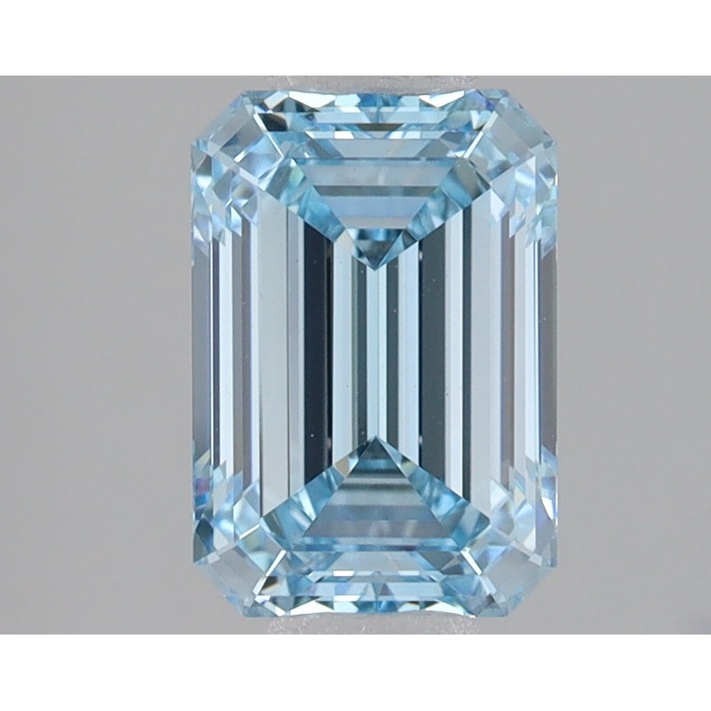 2.09 Ct Emerald Lab Diamond  Fancy Intense Blue  VS1   IGI
