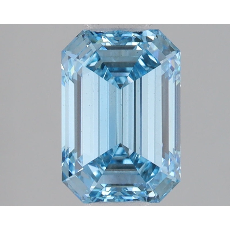 2.09 Ct Emerald Lab Diamond  Fancy Vivid Blue  VS2   IGI