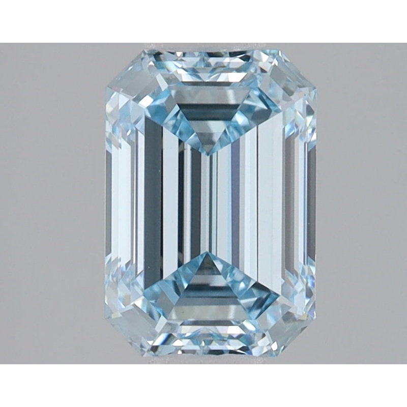 2.1 Ct Emerald Lab Diamond  Fancy Intense Blue  VS2   IGI